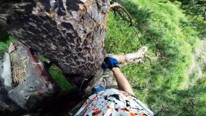 Tree climbing Наткнулся в поле на засидку самолаз для охоты