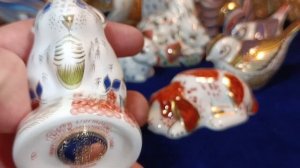 Crown Derby.Мышь.Полевка.Спаниель.Имари.Статуэтка.Англия.Фарфор