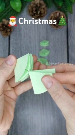 Christmas ornaments Craft Idea decor Christmas Paper  Новогодняя поделка из бумаги