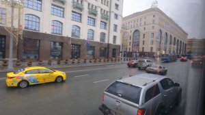 МОСКВА из ОКНА АВТОБУСА ❄️✨