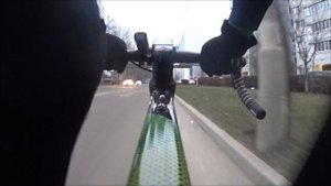 Утреннее зимнее катание в Москве.