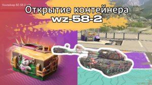 "ВОТ БЛИЦ" Открываем контейнер WZ-58-2