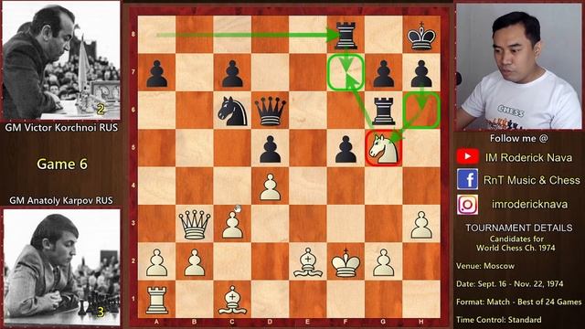 Agresibong Atake na ang ginawa! || Karpov vs. Korchnoi || Candidates Chess 1974 Game 6 смотреть онлайн