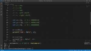 C bitwise operators 🔣