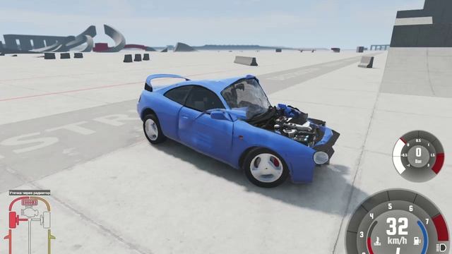 Toyota Celica разрушение на автодроме