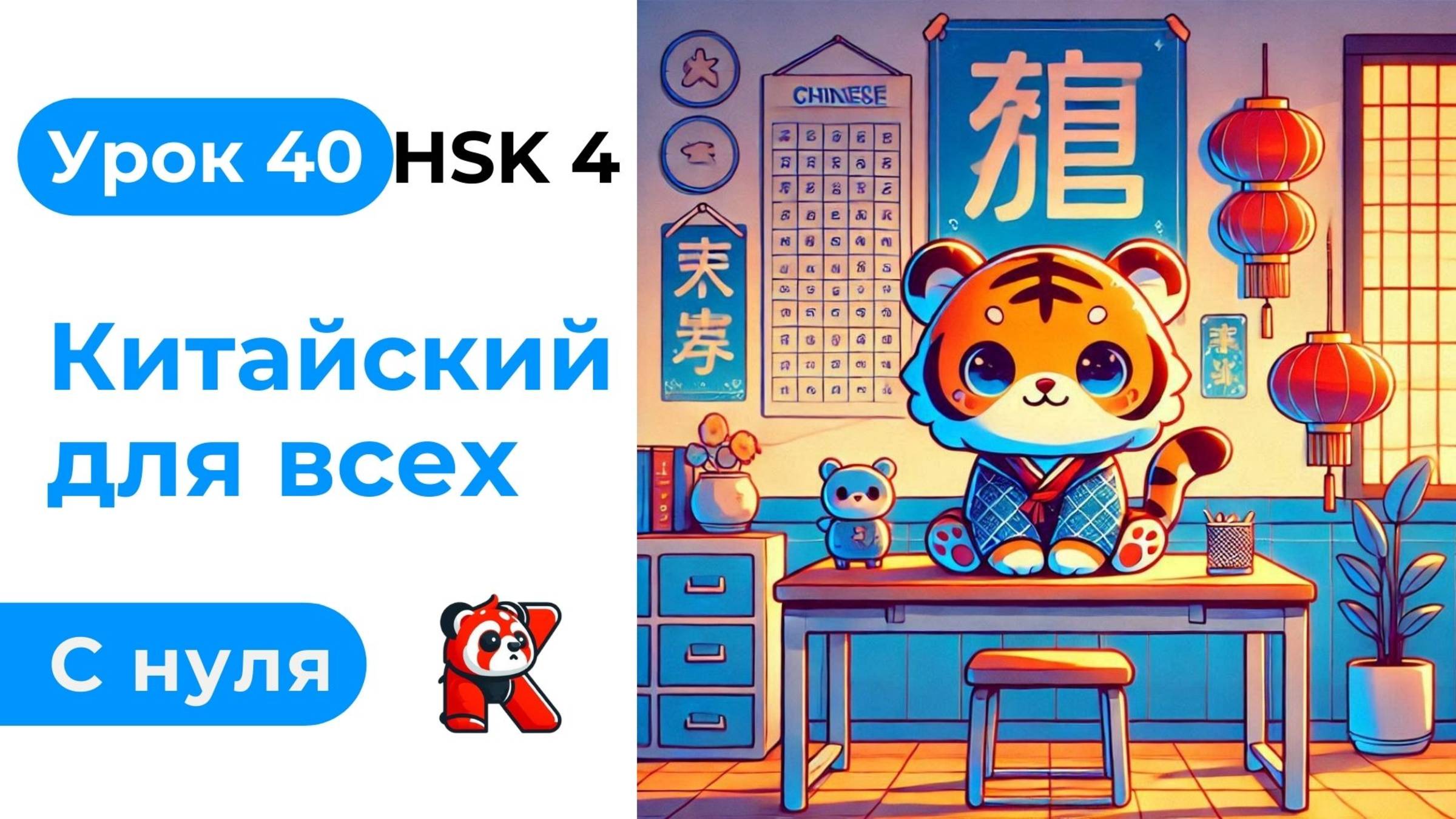 Урок 40. HSK 4. Китайский язык с нуля. Полный курс. Подробные Примеры. Иероглифы и Произношение.