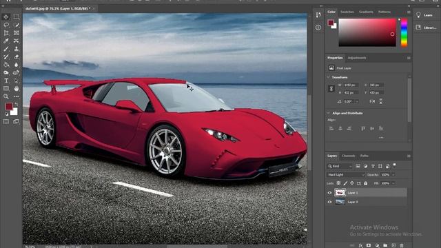 how to image color change in photoshop | Car Color Change | Graphic Wings | 2021 | New Video