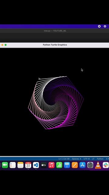 Circle Design | Python Turtle | #shorts #design # programming | Sandeep Makwana | #code |  part -20