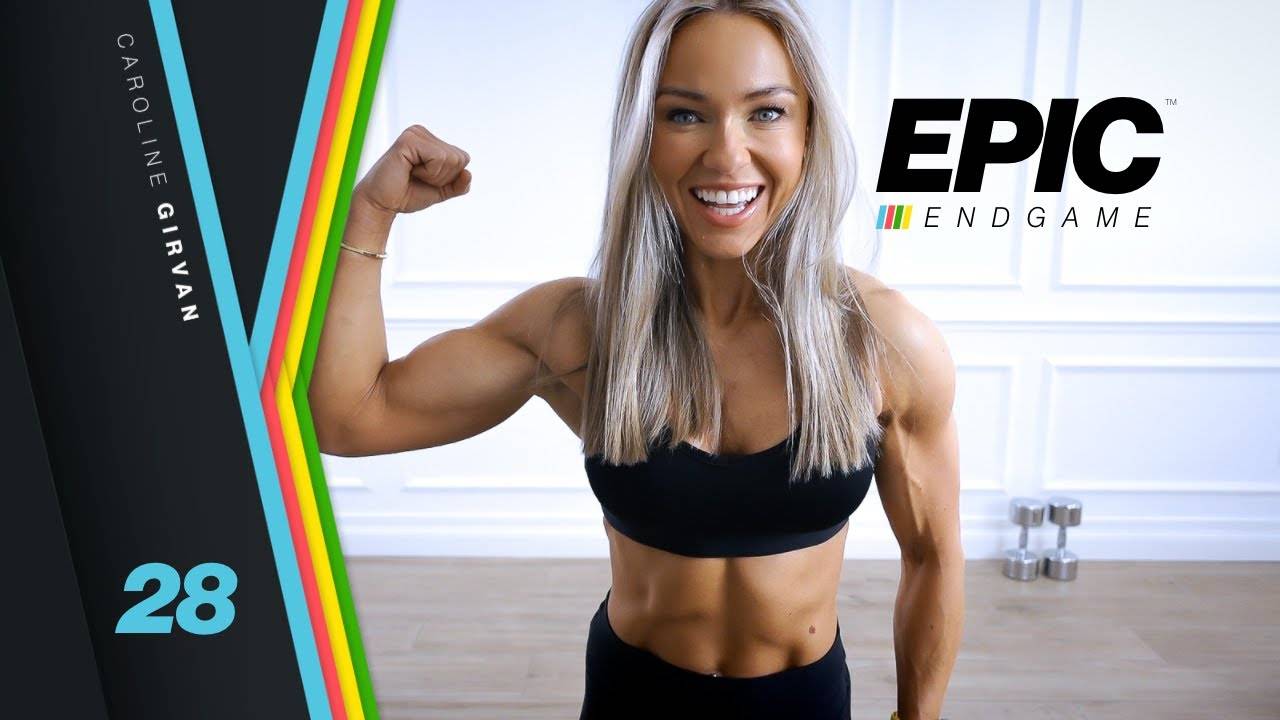 Caroline Girvan - BOSSED Back, Biceps and Abs Workout | EPIC Endgame Day 28