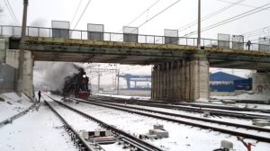 Паровозы ЛВ-0182 и П36-0120