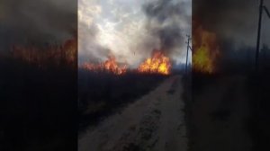 Шок!!! Горит поле эксперементов!!!