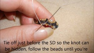 Winter Flowers Beaded Bracelet Tutorial by Ezeebeady