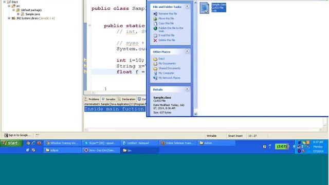 Selenium Training Day 1 Selenium tutorial for beginners - Download selenium