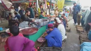 Завтрак в Афганистане ｜ Традиционная утренняя уличная еда ｜ Жареная печень