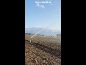 Спринклерный полив люцерны в Армении лучшим бюджетным спринклером - R25s