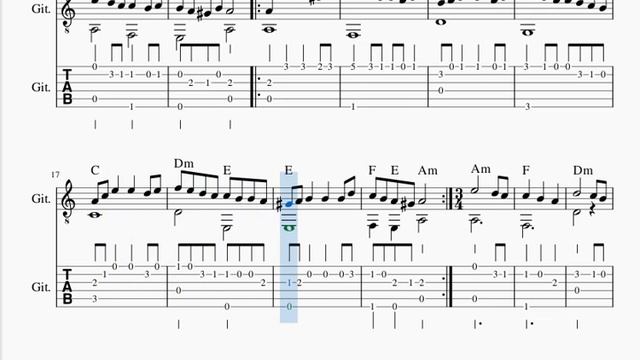 ÇALIKUŞU DİZİ MÜZİĞİ -GİTAR NOTA TAB AKOR смотреть онлайн