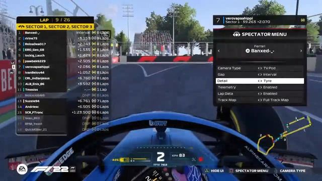 F1 22 - ERO PS F3 - S8 R9 - AZERBAIJAN GP 🇦🇿 смотреть онлайн