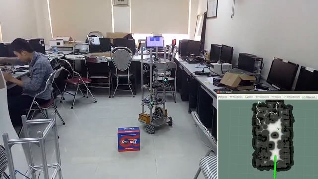 Navigation using IPS(Indoor) + Realsense D435 and ROS package. смотреть онлайн