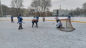 Хоккей в валенках. "Ветеран" - "Аякс". 1-й период.