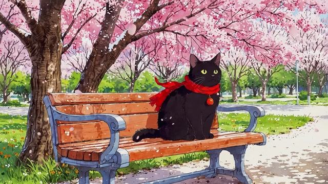 Cherry Blossoms Park 🌸 Lofi Morning Vibes 🌸 Spring Lofi Songs For The Sunny Spring Morning