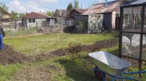 Старая дача. 13 мая, работа на участке