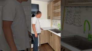 Кухня в студию из немецкой плиты
