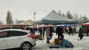 Заснеженый Крым. Нижнегорский ---- снежные хлопоты.