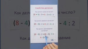 Как делить числа? Свойства деления