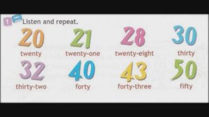 Spotlight 3 SB Module 5 Clever Animals p. 80 (p. 12 part 2) ex. 1 Numbers 20-50