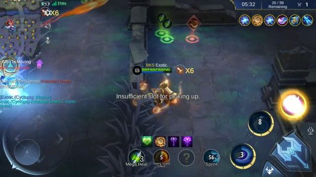 CYCLOPS MVP LEGENDARY 10 KILL 6 ASSIST GAMEPLAY | SURVIVAL MODE | MOBILE LEGENDS