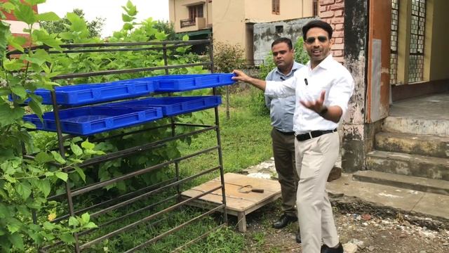 Sericulture equipments : rearing trays, iron rack, chopping board & chopping knife