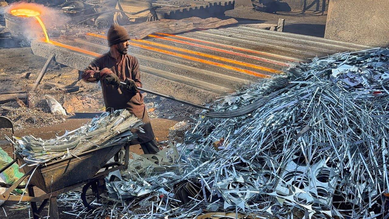 Невероятное промышленное производство железных прутков Процесс Массового производства В цеху