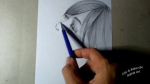 How To Draw Girl Faces | Female Figure Drawing ( Pencil Drawing Process ) 5x Speed