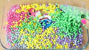 Семья акул ТУ-РУ-РУ! Делаем слайм! Самое приятное видео со слаймом ★ASMR★ #ASMR