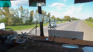 Автобус ЛиАЗ-677М (Х 754 НУ 22). Покатушки по Барнаулу+бонус звук "бутылок".