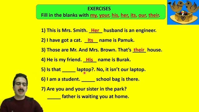 [A1 ve A2- İNGİLİZCE]-"POSSESIVE ADJECTIVES - P. PRONOUNS" KONU ANLATIMI👍 - #Adjectives [SERİ 19]