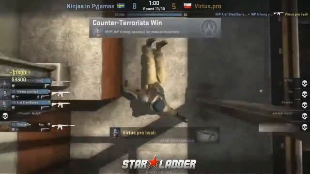 NiP vs Virtus.pro [de_train] - CS:GO SLTV StarSeries IX Finals 2014 смотреть онлайн