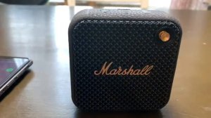Marshall Willen Portable Bluetooth Speaker - Black & Brass