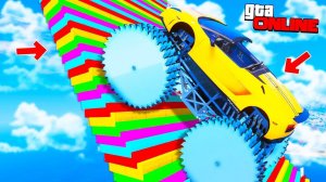 ЭКСТРЕМАЛЬНЫЕ СТУПЕНЬКИ ЛЕСТНИЦЫ VS ЛАМБА НА ПИЛАХ! ЭКСПЕРИМЕНТЫ ГТА 5