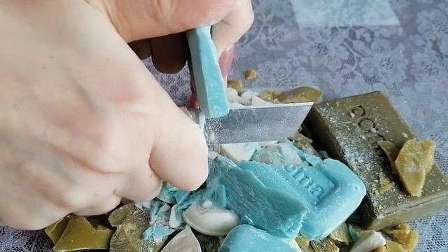 Мыло. Soap. Режу ретро мыло. 😉🧼🧼🧼⚔️😍АСМР/ASMR