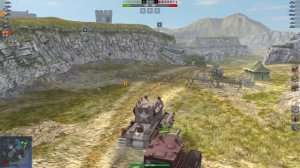 Два боя подряд на КРУШИТЕЛЕ на 5500 урона | WoT Blitz | Zlobina LIza