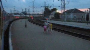 Departure of train 15VJ  "Tisza" Moscow - Budapest from Lviv