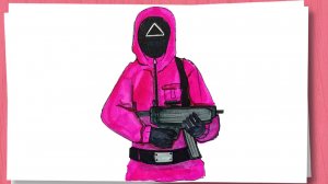 Как нарисовать Охранника из сериала "Игра в кальмара" / Squid Game Season 2