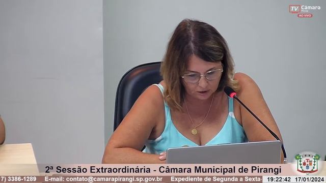 2ª Sessão Extraordinária de 2024 - Câmara Municipal de Pirangi/SP смотреть онлайн