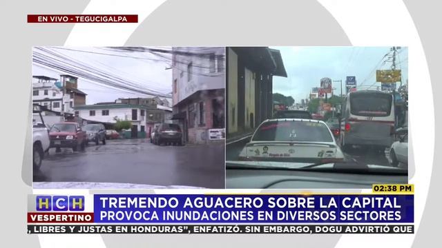 Tremendo aguacero sobre la capital provoca inundaciones en diversos sectores смотреть онлайн
