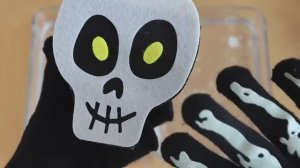 «Слайм зомби» - «серые и чёрные» тени для век, макияж и блёстки в слайм. ★ASMR★