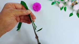 Цветы из крепированной бумаги |Paper flower 🌺.