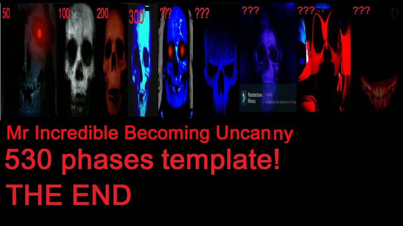 Mr Incredible Becoming Uncanny 530 phases template (THE END)