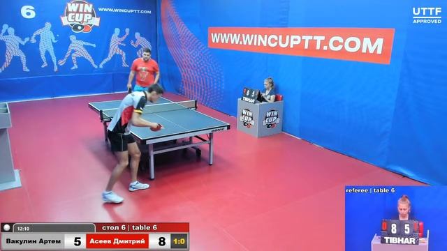 Вакулин Артем 3-1 Асеев Дмитрий    Турнир Восток 7 05.07.2021 Прямой эфир . Зал 6