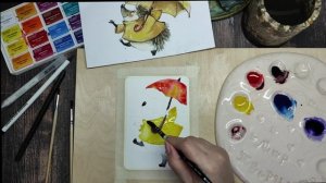 Рисуем вместе. Урок 2 Акварель. Ёжик.